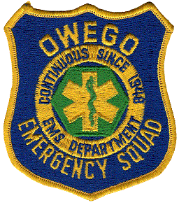 Owego Emergency Squad patch...continuous service since 1948